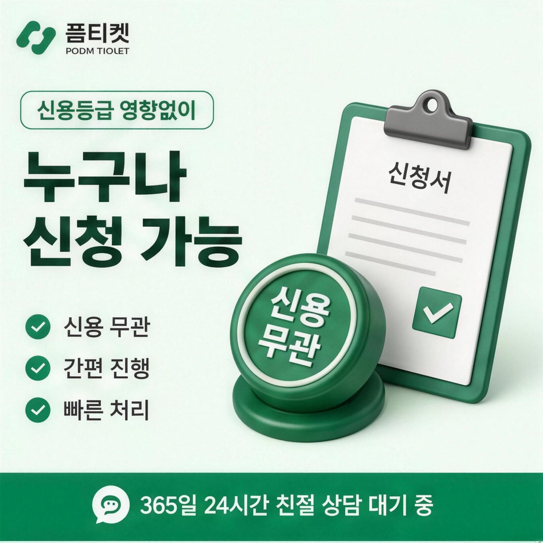 신용등급과 무관하게 진행할 수 있는 신청 절차 안내